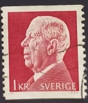 Stamps : Europe : Sweden :  Rey Gustavo Adolfo VI