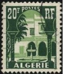 Stamps : Africa : Algeria :  Patio del Museo del Bardo en Argel.