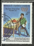Stamps Laos -  Anne Internationale des Personnes Handicapees