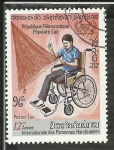 Stamps Laos -  Anne Internationale des Personnes Handicapees