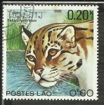 Stamps Laos -  Felis Viverrinus