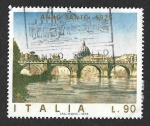 Stamps Italy -  1177 - Puente de los Ángeles en Roma