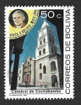 Sellos del Mundo : America : Bolivia : 760 - Catedral de Cochabamba