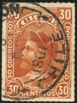 Stamps America - Chile -  Cristóbal Colón. Sello ruleteado. Porte Franco.