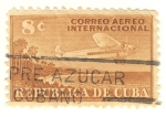 Stamps America - Cuba -  avion