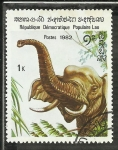 Stamps : Asia : Laos :  Elefantes