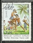 Stamps Laos -  Artes Marciales
