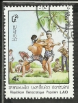 Stamps Laos -  Artes Marciales