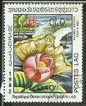 Stamps Laos -  Nelumbo Nucifera Gaertn Rose