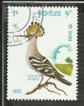 Stamps Laos -  Upupa Epops
