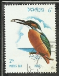 Stamps Laos -  Alcedo Atthis