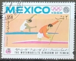 Stamps Yemen -  JUEGOS OLIMPICOS VERANO MEXICO 1968