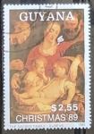 Sellos de America - Guyana -  The Sacred Family, Rubens