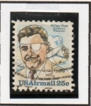 Stamps United States -  Wiley Post y Winnie