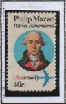 Stamps United States -  Philip Mazzel 1730-1816