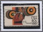 Stamps United States -  Pesas