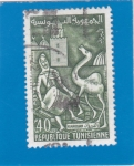Stamps : Africa : Tunisia :  músico