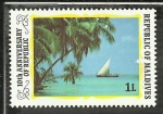 Stamps Maldives -  10th Anniversary of Republic