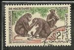Stamps : Africa : Mauritania :  Babouins