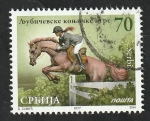 Stamps Europe - Serbia -  739 - Juegos ecuestres de Ljubicevo, salto de obstáculos