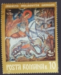 Stamps : Europe : Romania :  Frescos del Monasterio de Moldavia