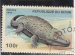 Stamps : Africa : Benin :  FAUNA PREHISTÓRICA -ERYOPS