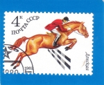 Stamps : Europe : Russia :  hípica