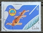 Sellos de America - Cuba -  Dia del Cosmonauta 1982