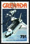 Sellos de America - Granada -  serie- Lanzadera espacial