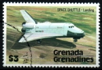 Sellos del Mundo : America : Granada : serie- Lanzadera espacial
