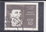  de Europa - Alemania -  JOHANN GUTENBERG-inventor de la prensa de imprenta moderna