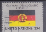 Stamps : America : ONU :  BANDERA REPÚBLICA DEMOCRÁTICA ALEMANA