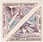 Stamps Benin -  Piragua y Heliografo
