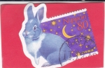 Stamps Japan -  conejo