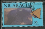 Stamps : America : Nicaragua :  Volcan Cerro Negro