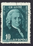 Stamps Romania -  Carl von Linné