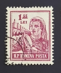 Stamps Romania -  Trabajadora textil