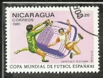 Stamps : America : Nicaragua :  Sanchez Pizjuan - Sevilla