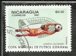 Stamps Nicaragua -  Vicente Calderon - Madrid