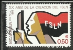 Sellos de America - Nicaragua -  XX Aniversario de la creacion del FSLN