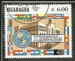 Stamps Nicaragua -  XII Congreso de la Union Postal de las Americas y España