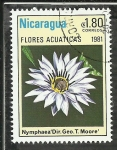 Stamps Nicaragua -  Nymphaea Dir.Geo.T.Moore