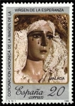 Stamps Spain -  ESPAÑA 1988 2954 Sello Nuevo Coronación canonica Imagen Virgen de la Esperanza Malaga Scott2561