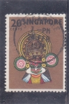 Stamps : Asia : Singapore :  MASCARA