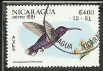 Stamps Nicaragua -  Campylopterus Hemileucurus