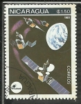 Stamps Nicaragua -  Exploracion Espacial