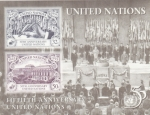 Stamps : America : ONU :  QUINCUAGÉSIMO DÍA DE LA FUNDACIÓN NACIONES UNIDAS