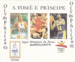 Sellos de Africa - Santo Tom� y Principe -  OLIMPIADA BARCELONA'92
