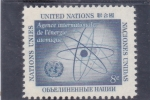 Stamps : America : ONU :  Agencia internacional energía atómica 