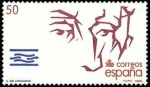 Stamps Spain -  ESPAÑA 1988 2974 Sello Nuevo Descubrimiento de America Andres de Urdaneta Michel2855 Scott2579